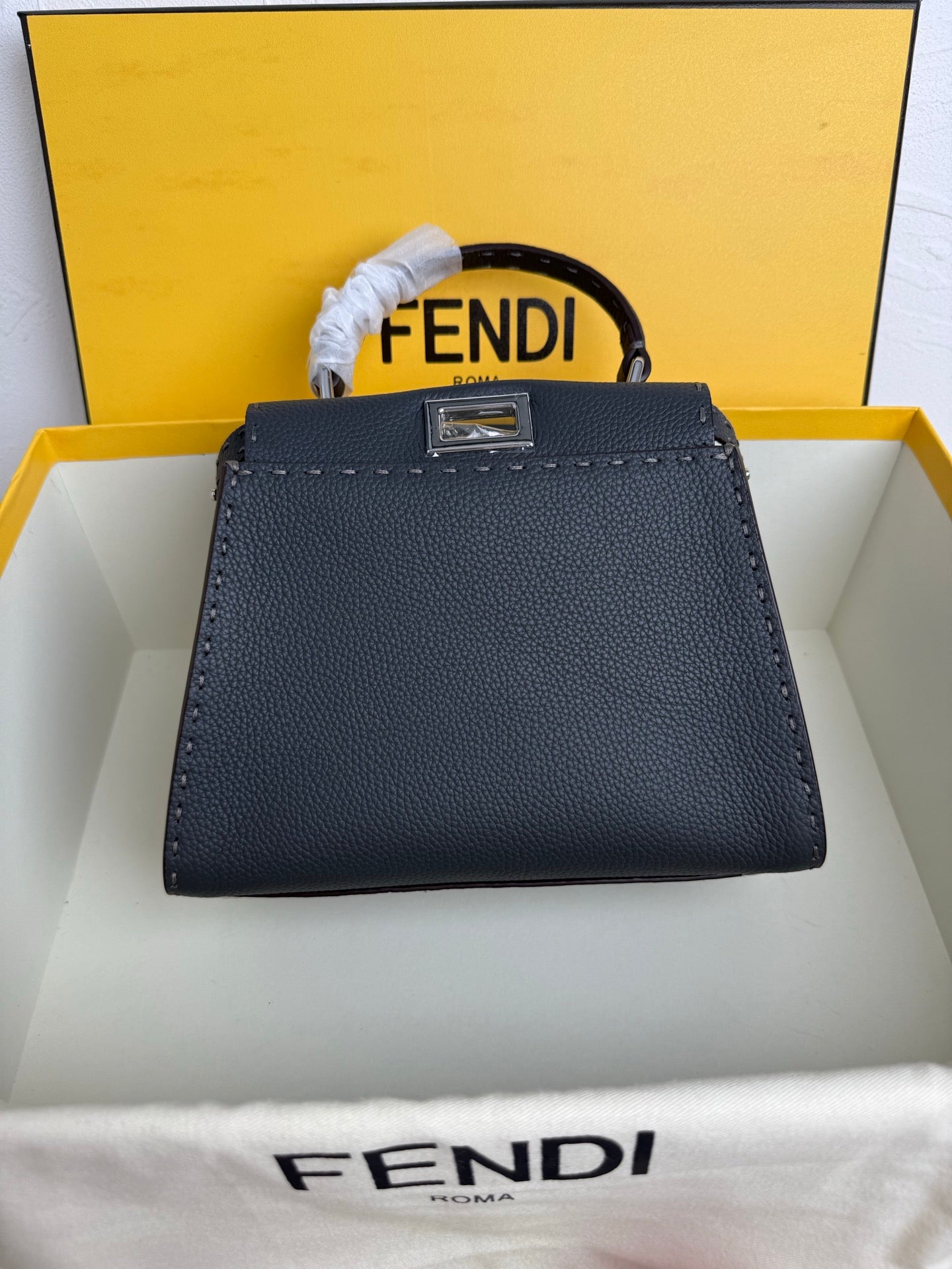 Peekaboo Mini Bag – Classic Calfskin with Top Handle