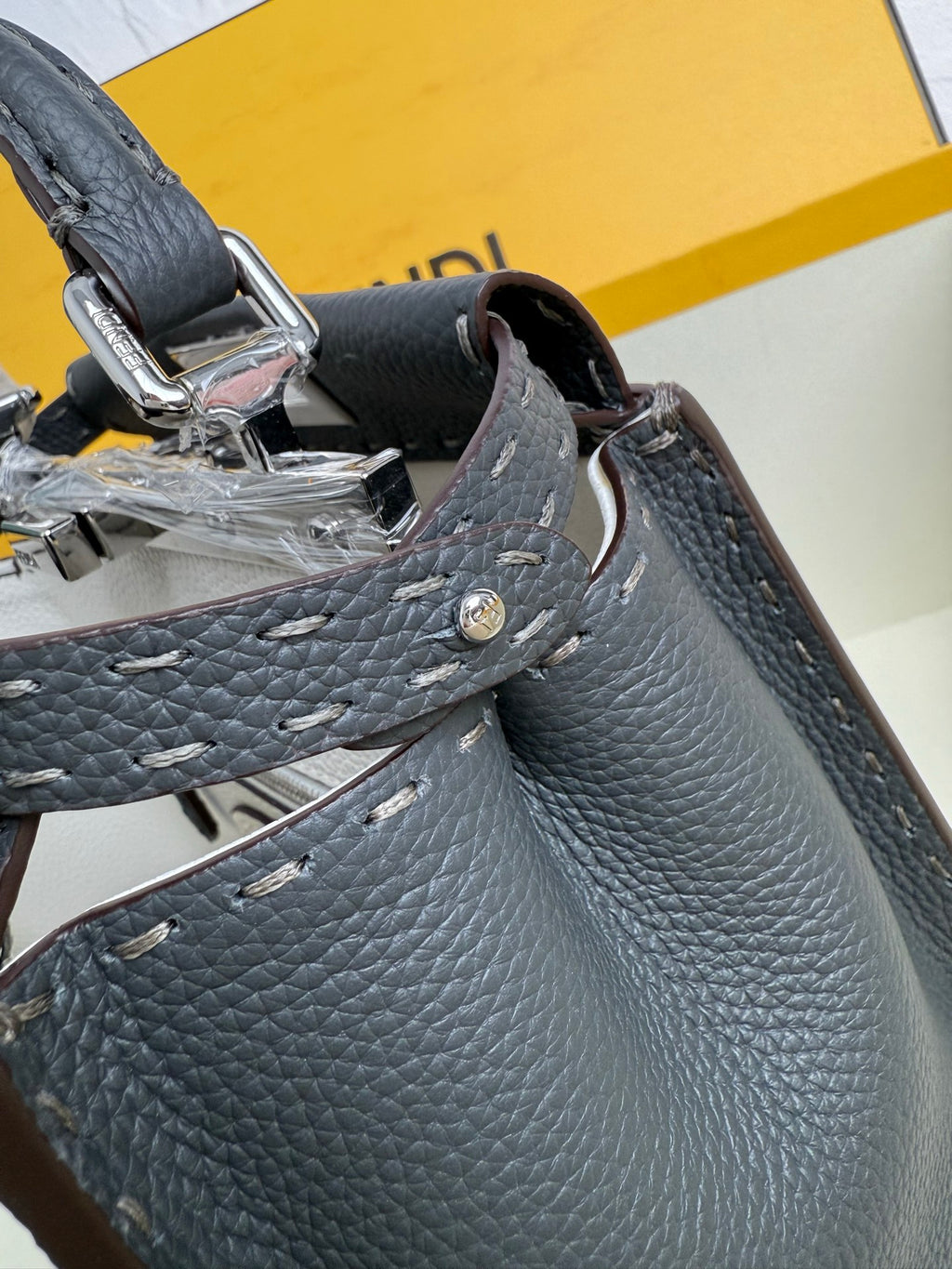 Peekaboo Mini Bag – Classic Calfskin with Top Handle