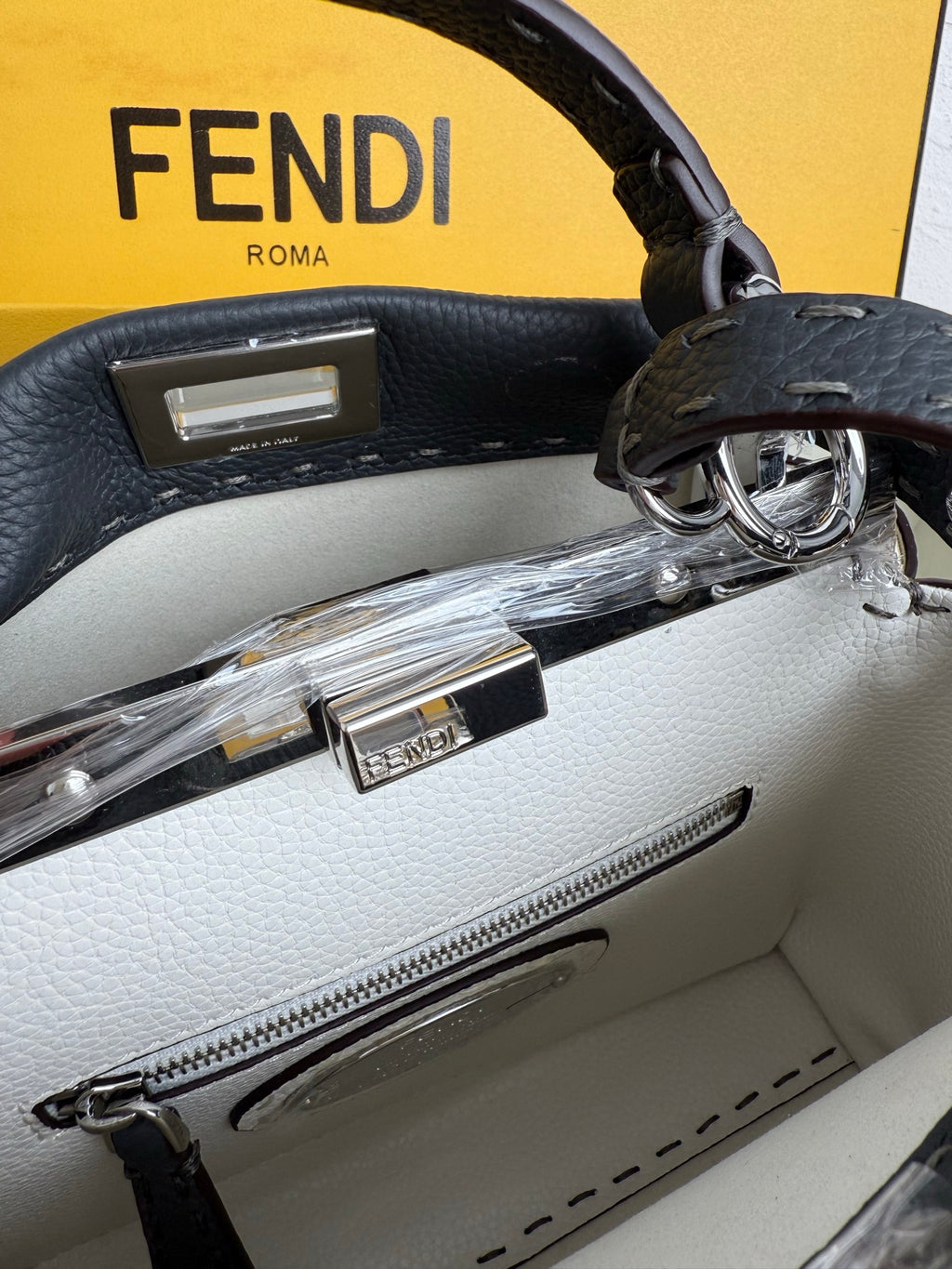 Peekaboo Mini Bag – Classic Calfskin with Top Handle