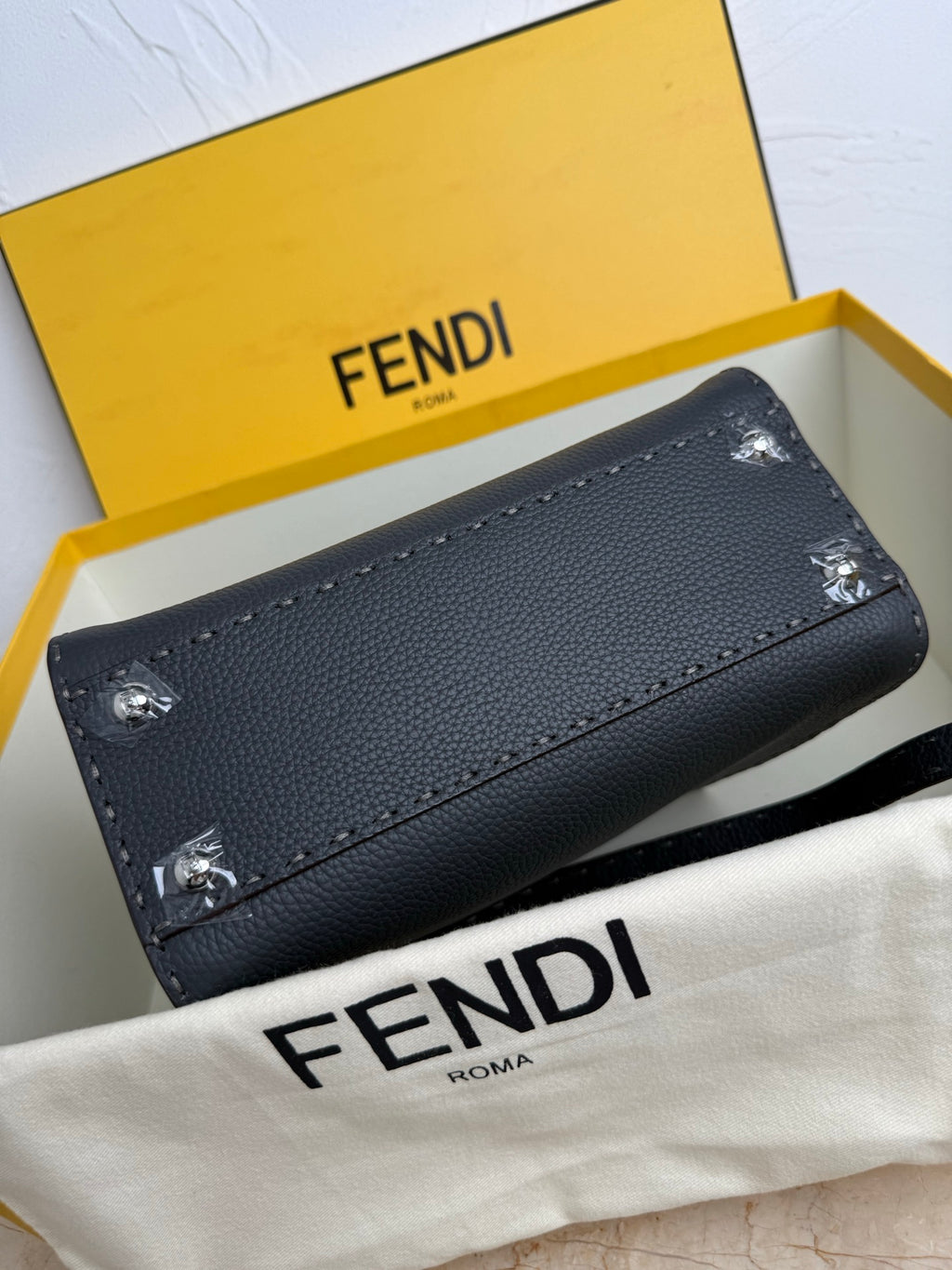 Peekaboo Mini Bag – Classic Calfskin with Top Handle