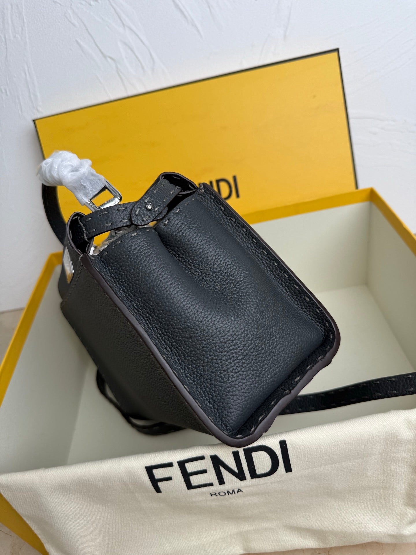 Peekaboo Mini Bag – Classic Calfskin with Top Handle