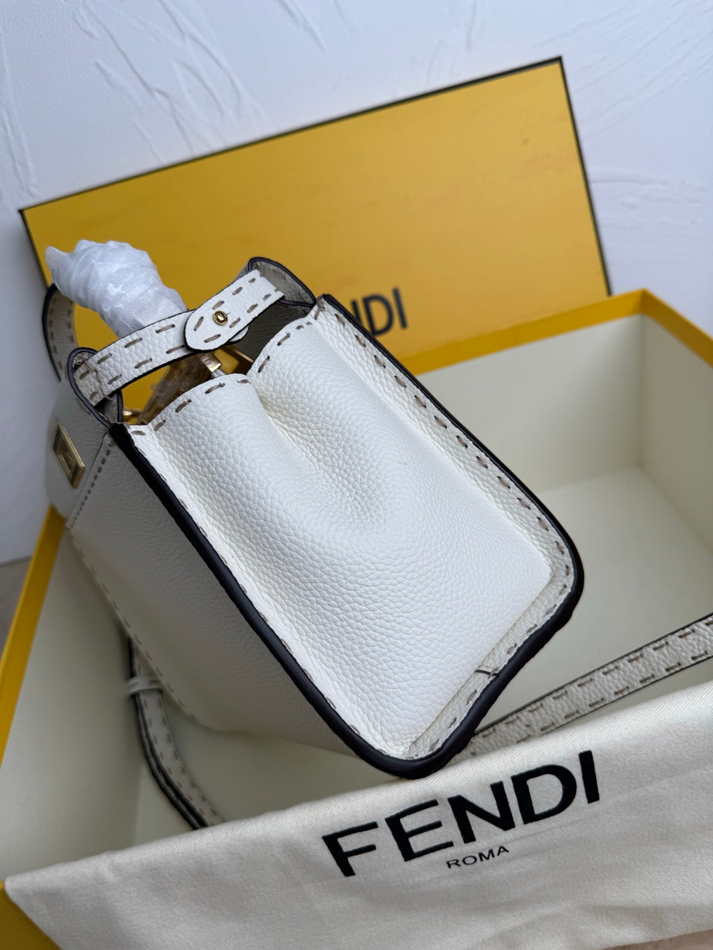 Peekaboo Mini Bag – Classic Calfskin with Top Handle