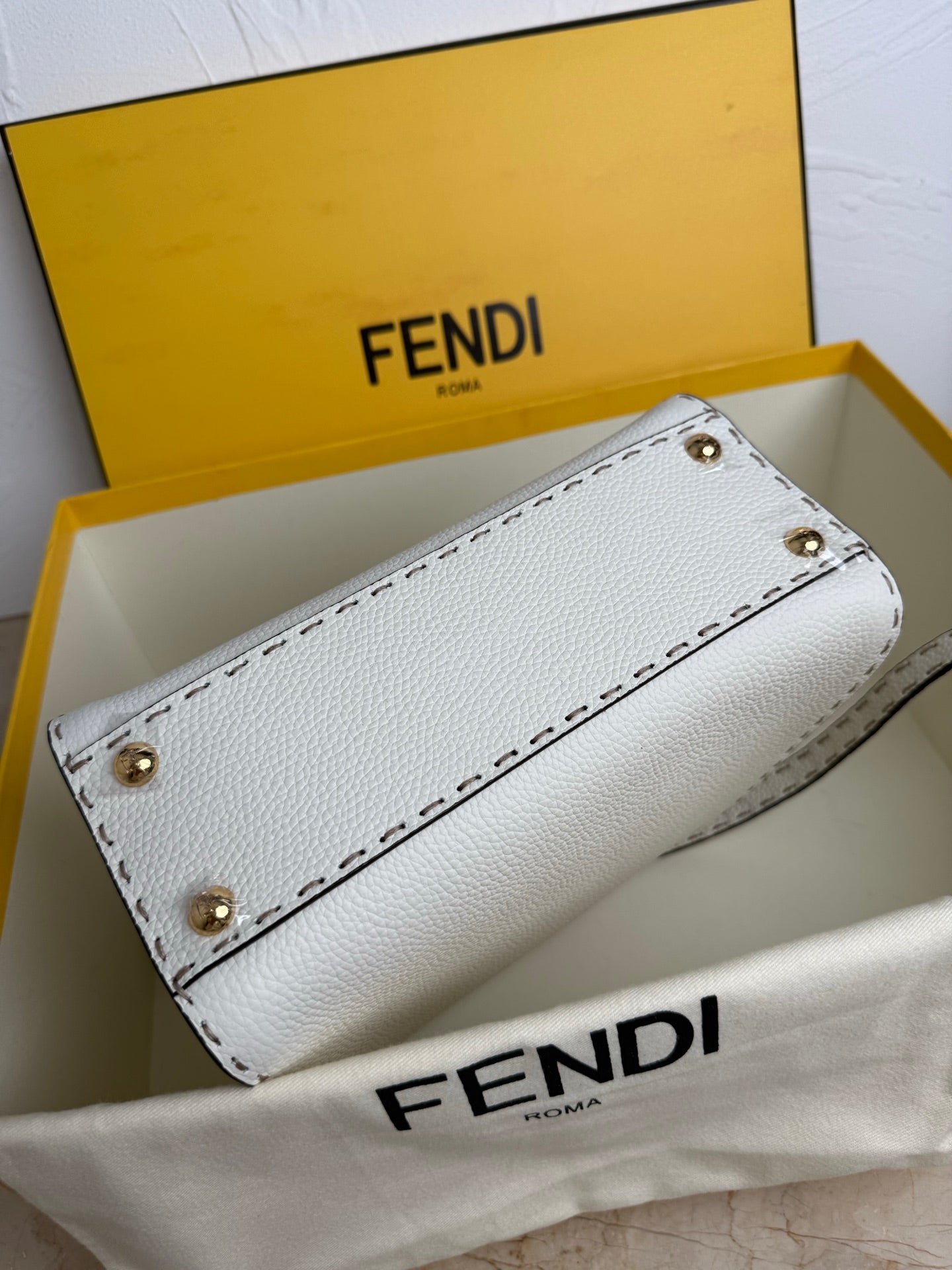 Peekaboo Mini Bag – Classic Calfskin with Top Handle