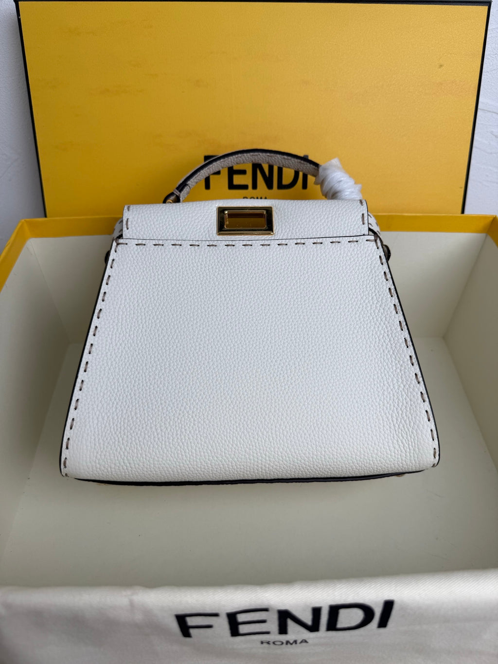 Peekaboo Mini Bag – Classic Calfskin with Top Handle