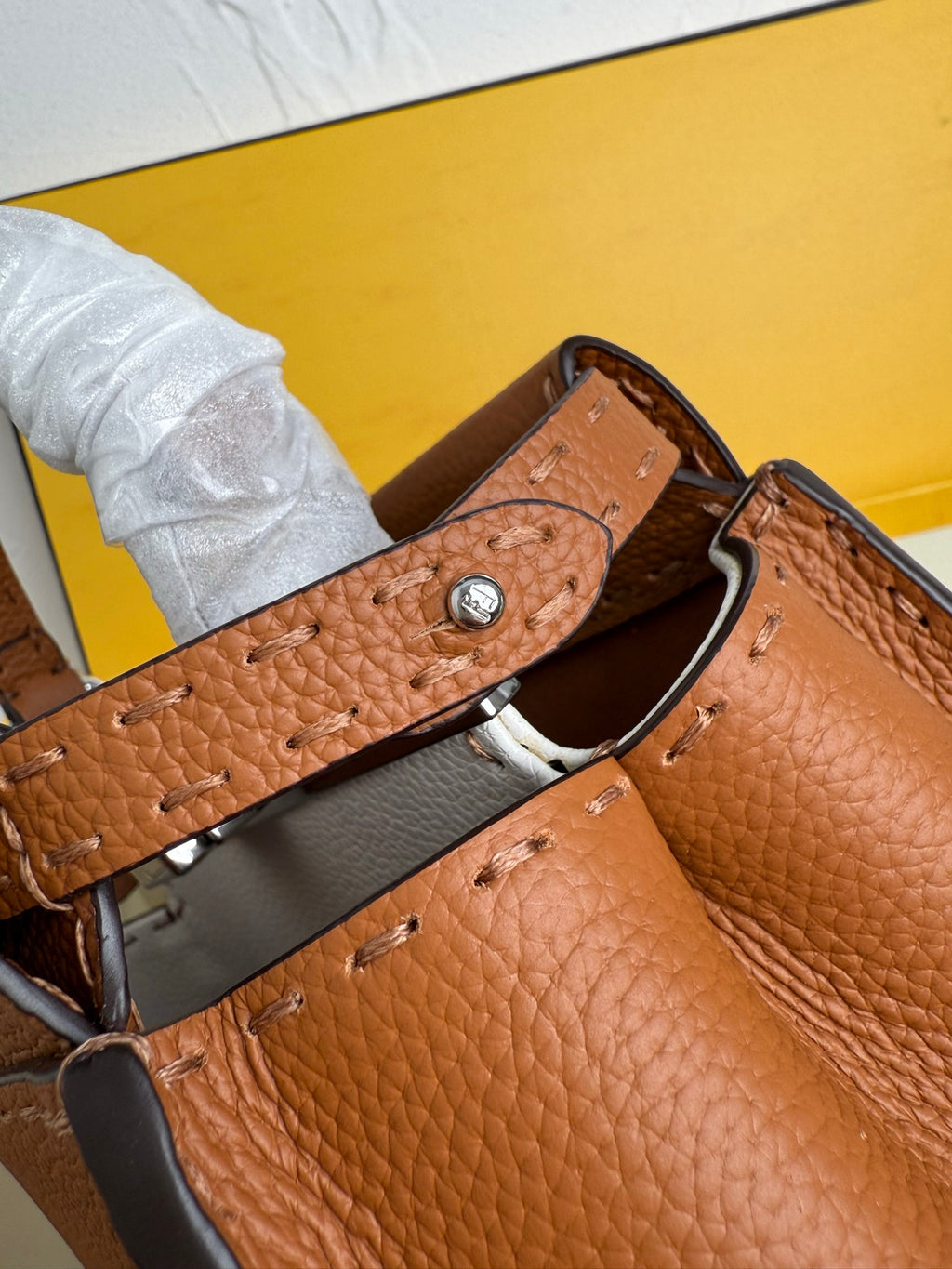 Peekaboo Mini Bag – Classic Calfskin with Top Handle