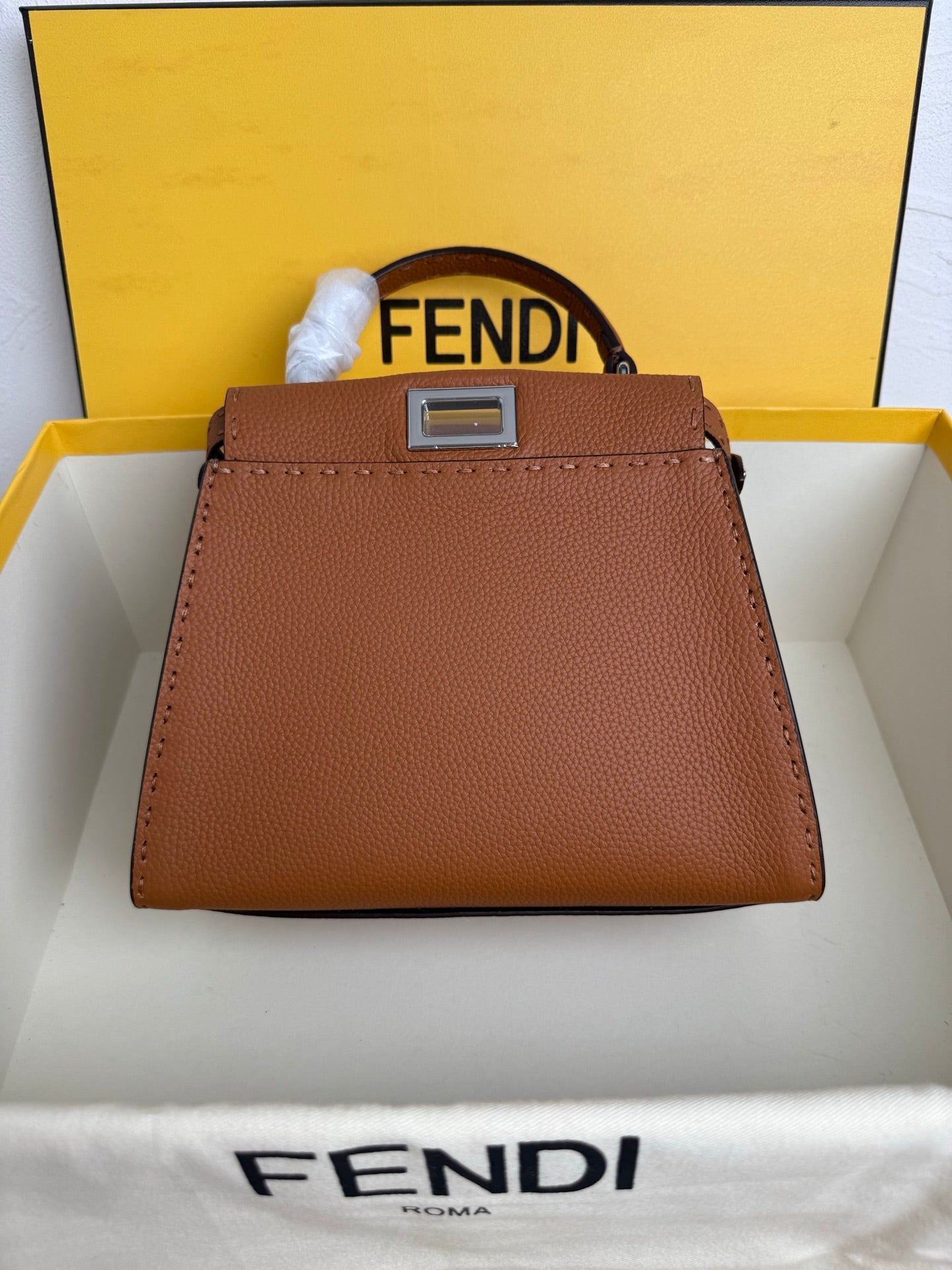 Peekaboo Mini Bag – Classic Calfskin with Top Handle