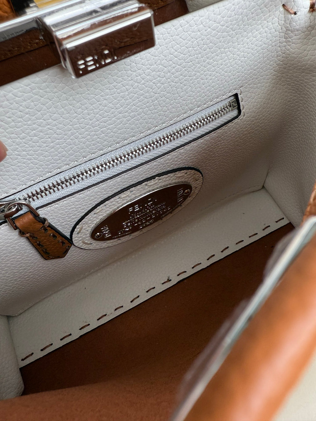 Peekaboo Mini Bag – Classic Calfskin with Top Handle