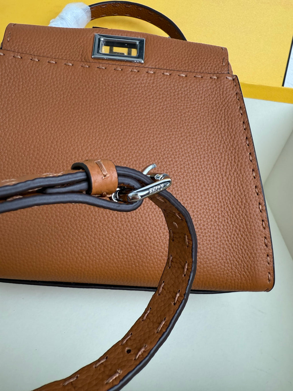 Peekaboo Mini Bag – Classic Calfskin with Top Handle