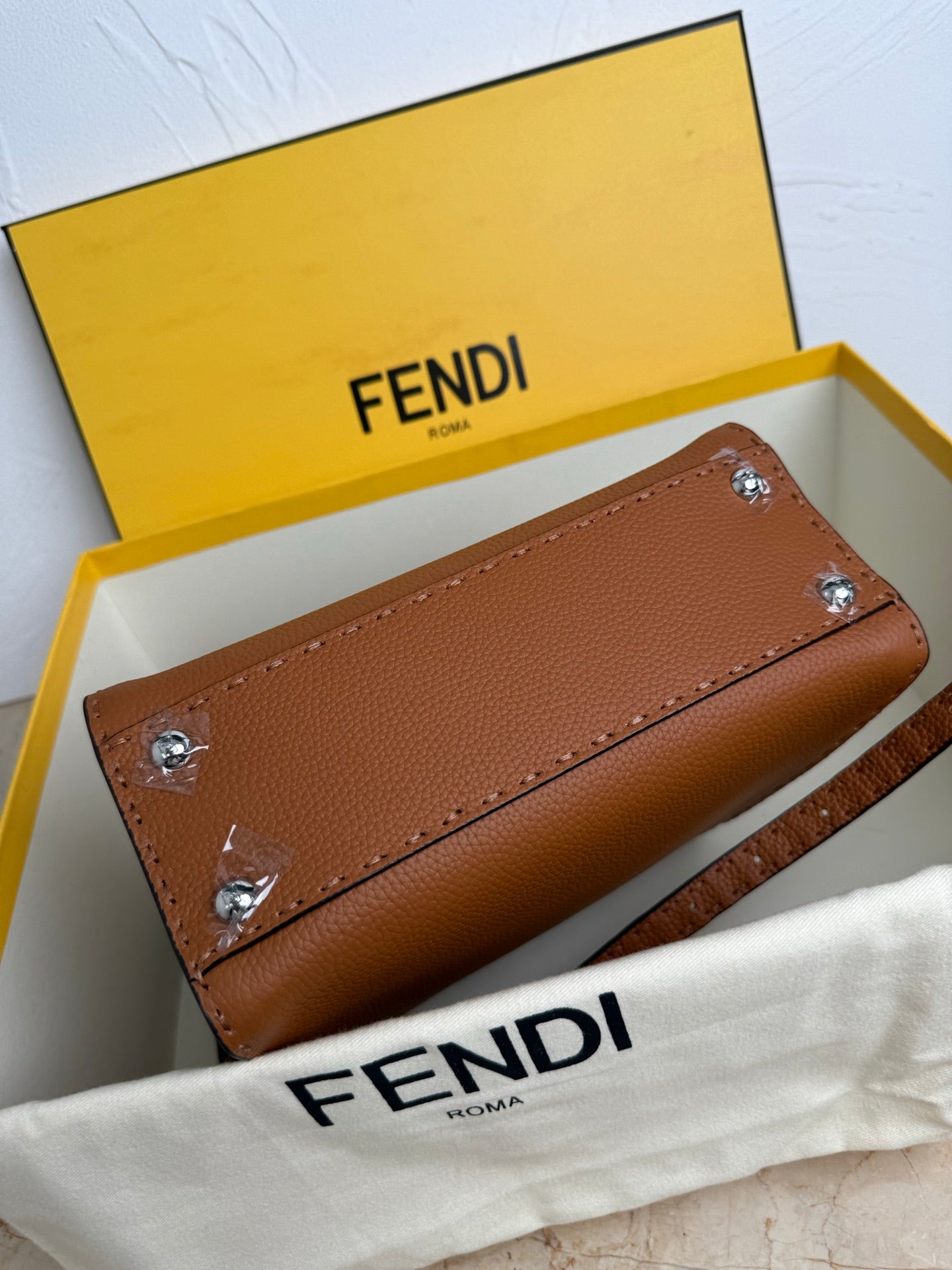 Peekaboo Mini Bag – Classic Calfskin with Top Handle