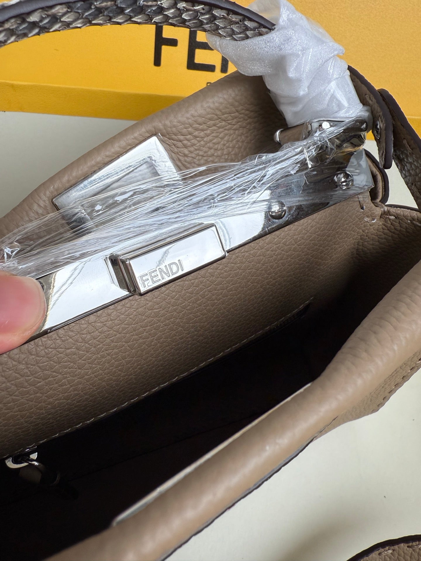 Peekaboo Mini Bag – Classic Calfskin with Top Handle