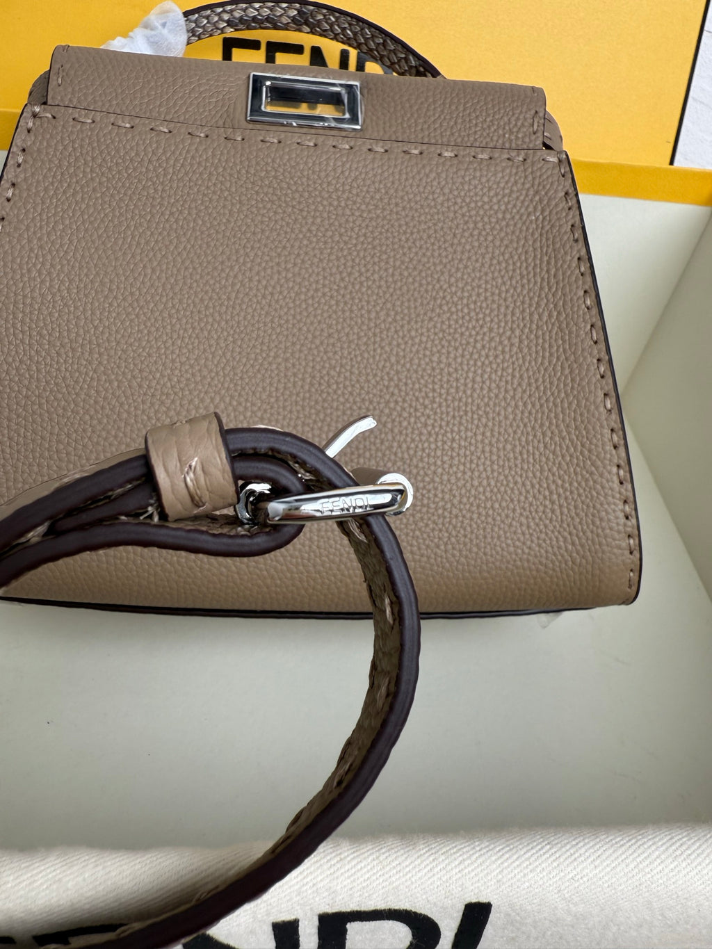 Peekaboo Mini Bag – Classic Calfskin with Top Handle