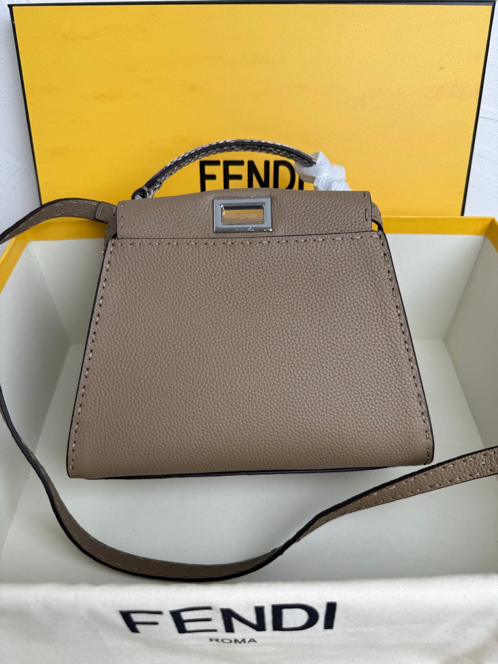 Peekaboo Mini Bag – Classic Calfskin with Top Handle