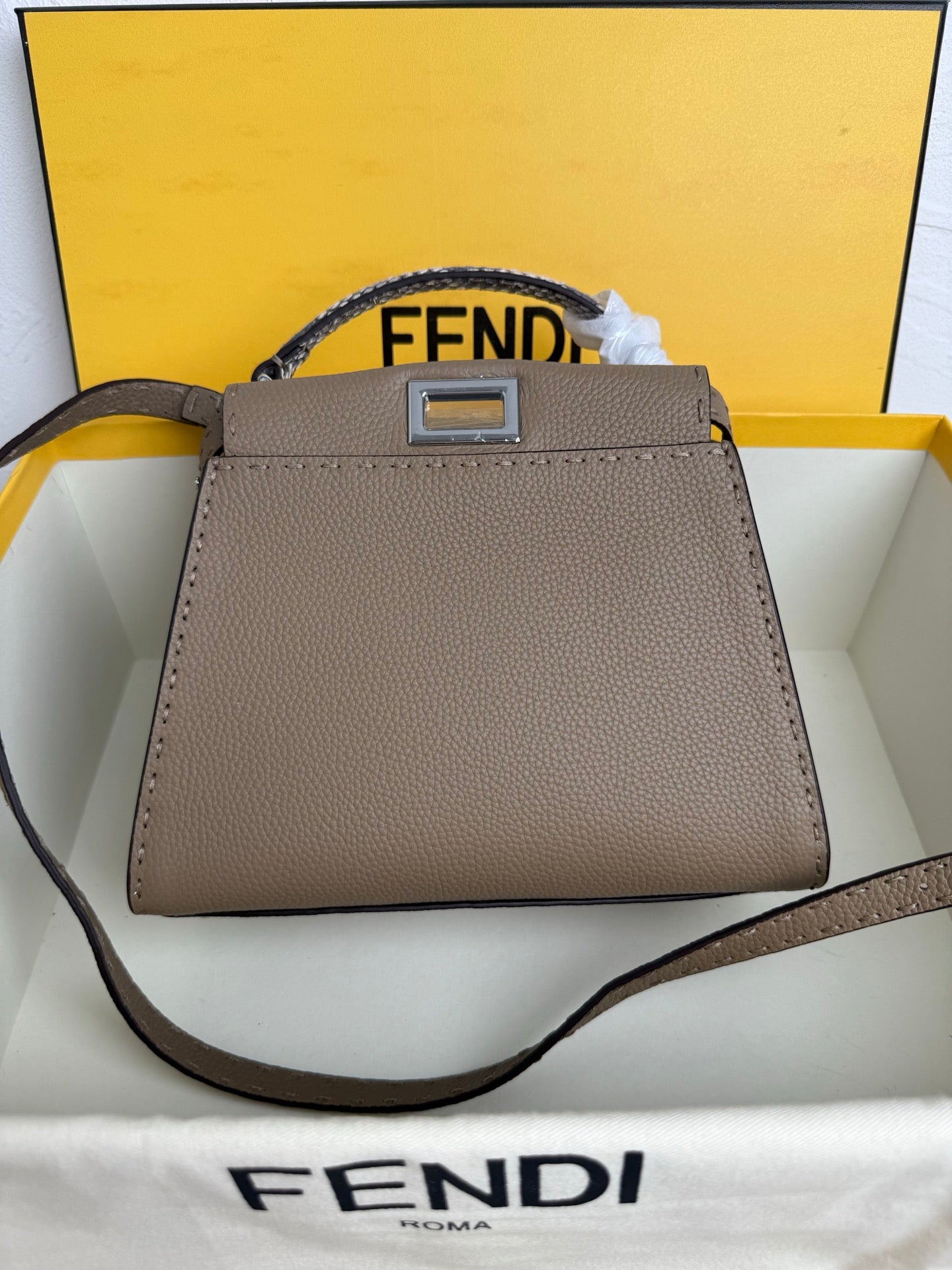 Peekaboo Mini Bag – Classic Calfskin with Top Handle