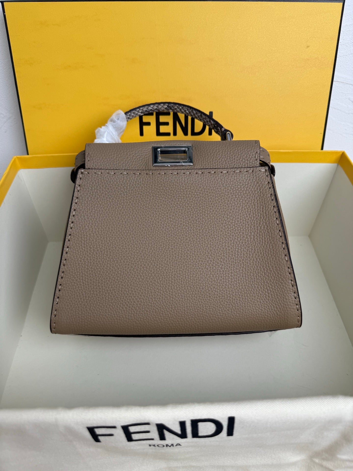 Peekaboo Mini Bag – Classic Calfskin with Top Handle