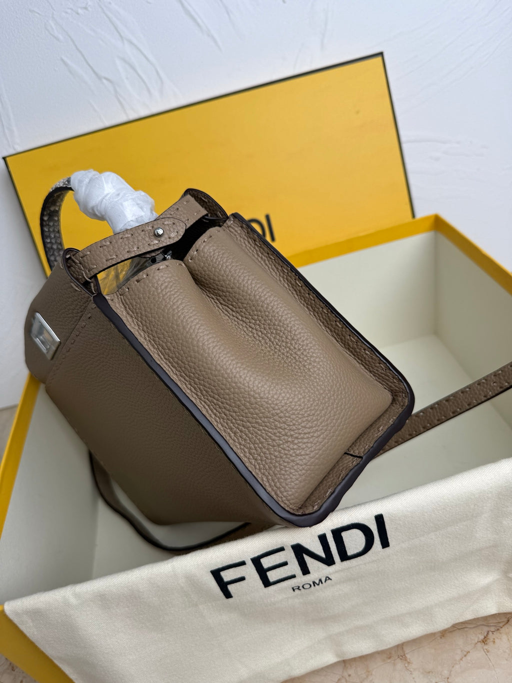 Peekaboo Mini Bag – Classic Calfskin with Top Handle