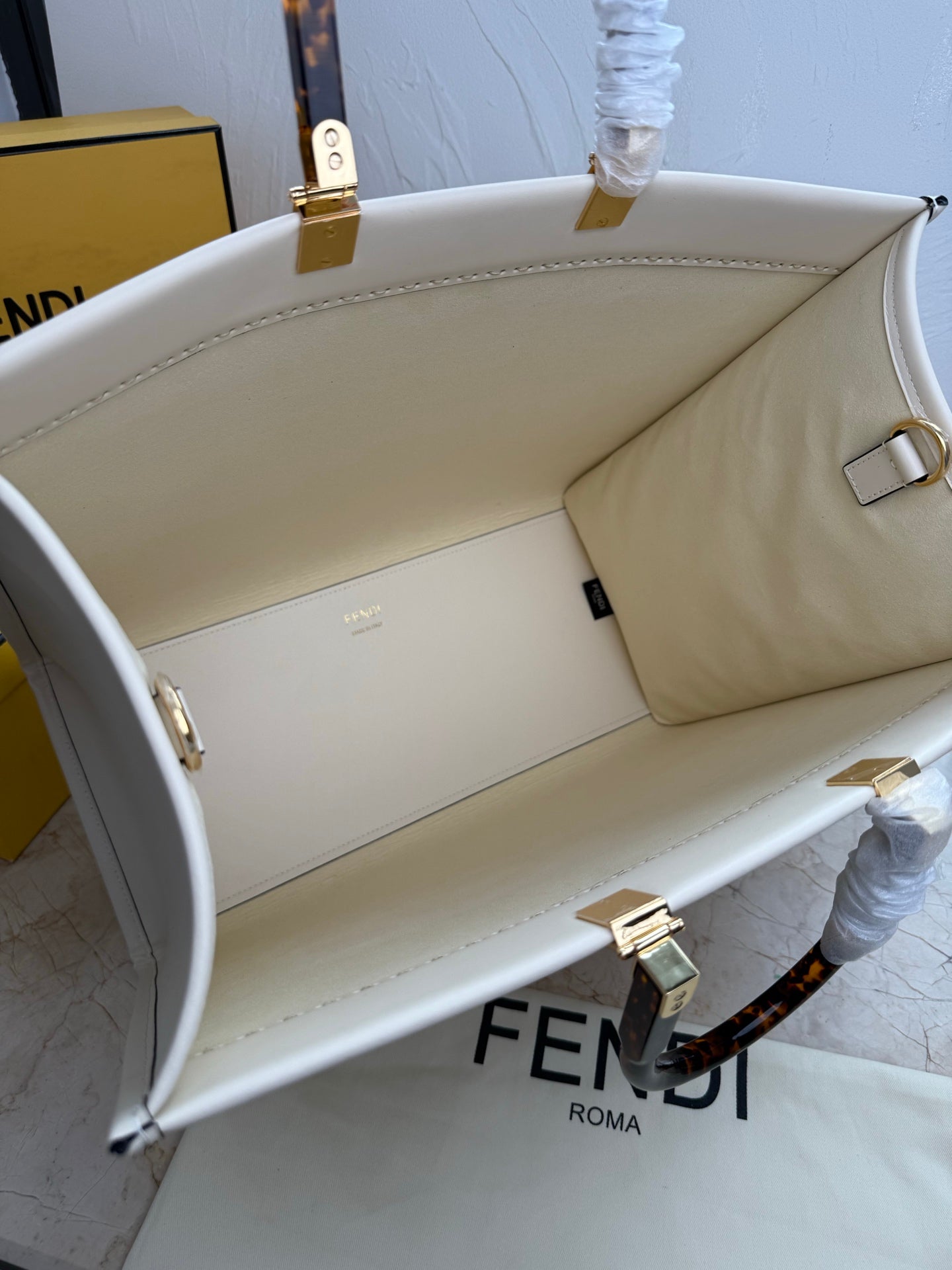 Sunshine Large Tote Bag – Calfskin Leather with Top Handles