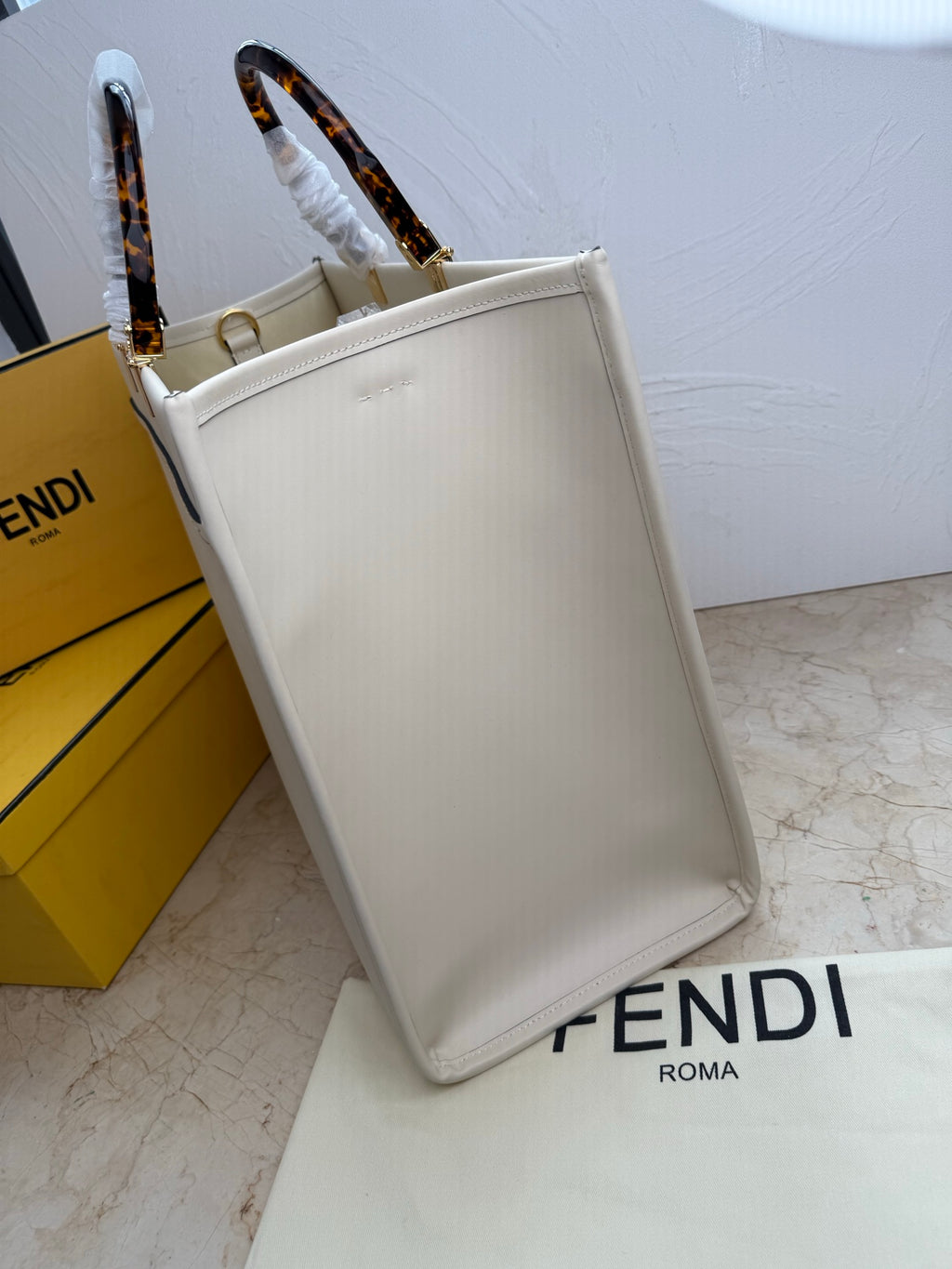 Sunshine Large Tote Bag – Calfskin Leather with Top Handles