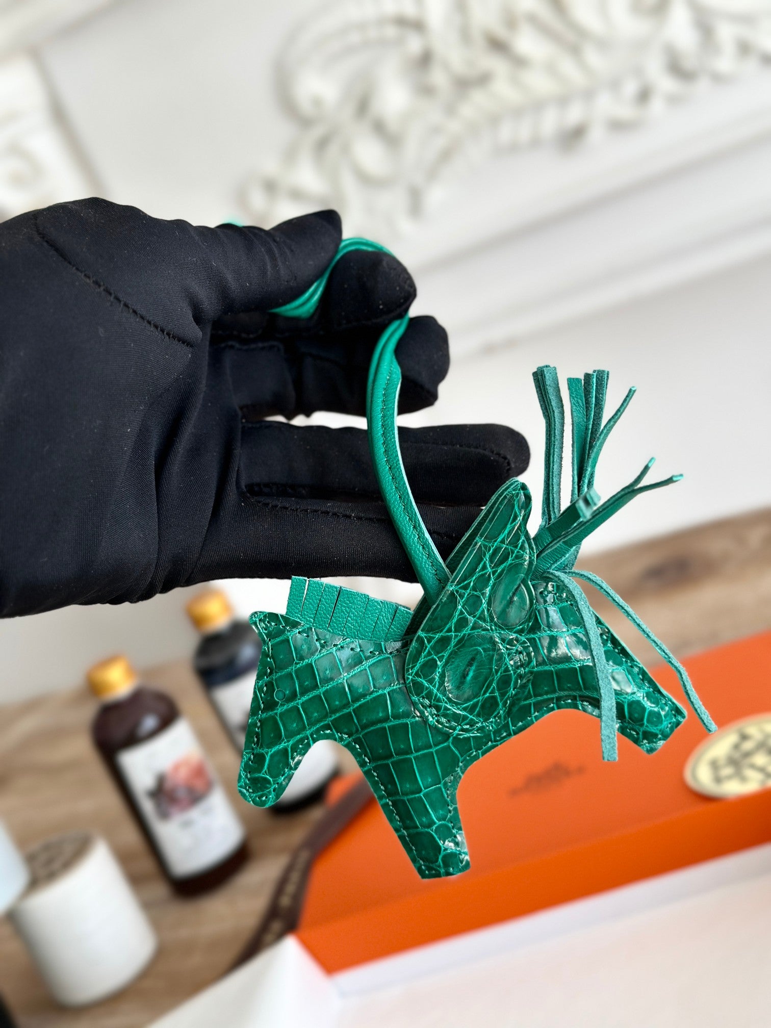 Crocodile Rodeo Horse Bag Charm