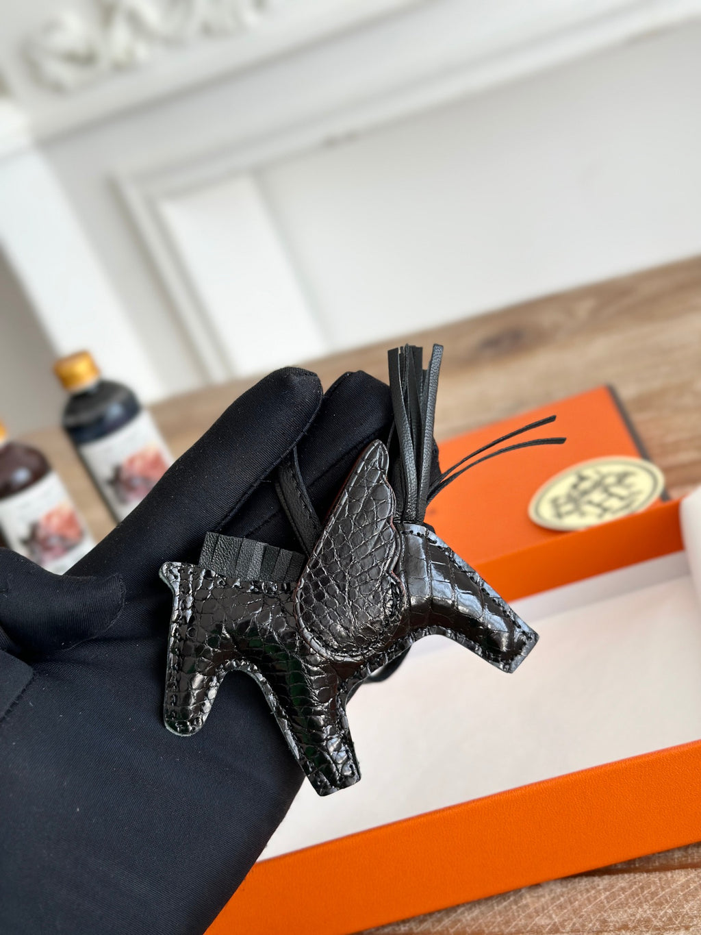 Crocodile Rodeo Horse Bag Charm