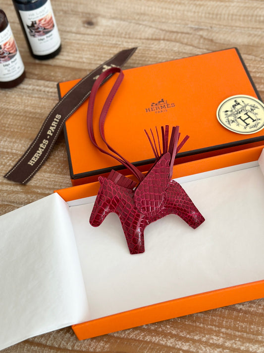 Crocodile Rodeo Horse Bag Charm