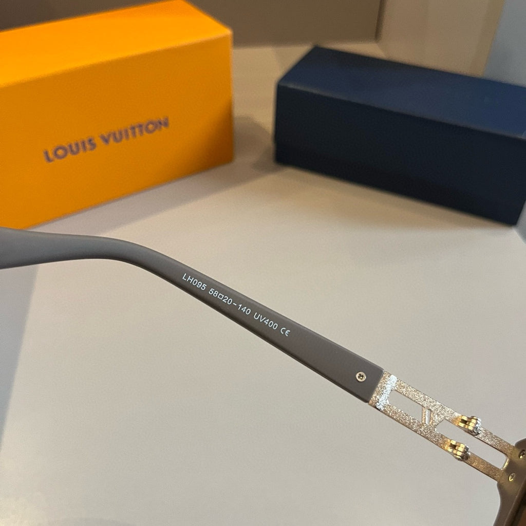 Metal Accented Square Sunglasses