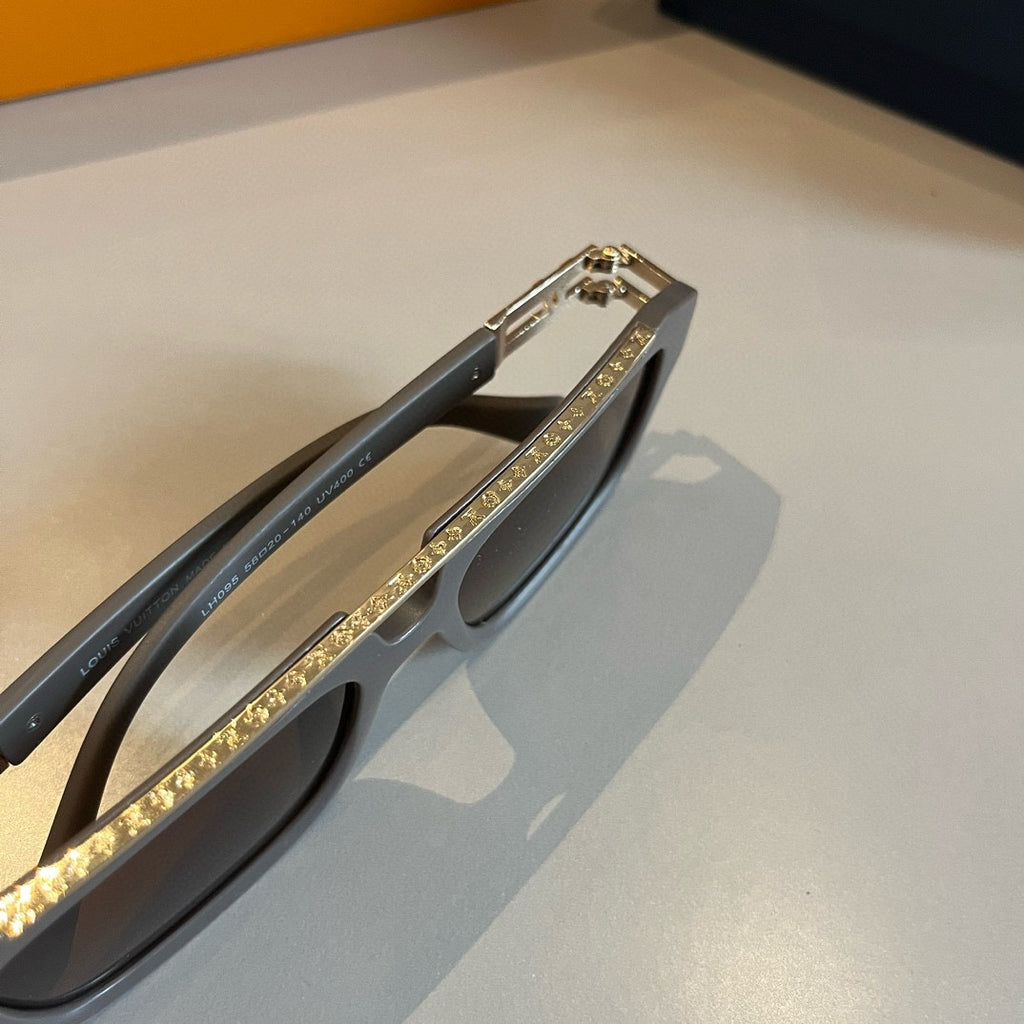 Metal Accented Square Sunglasses