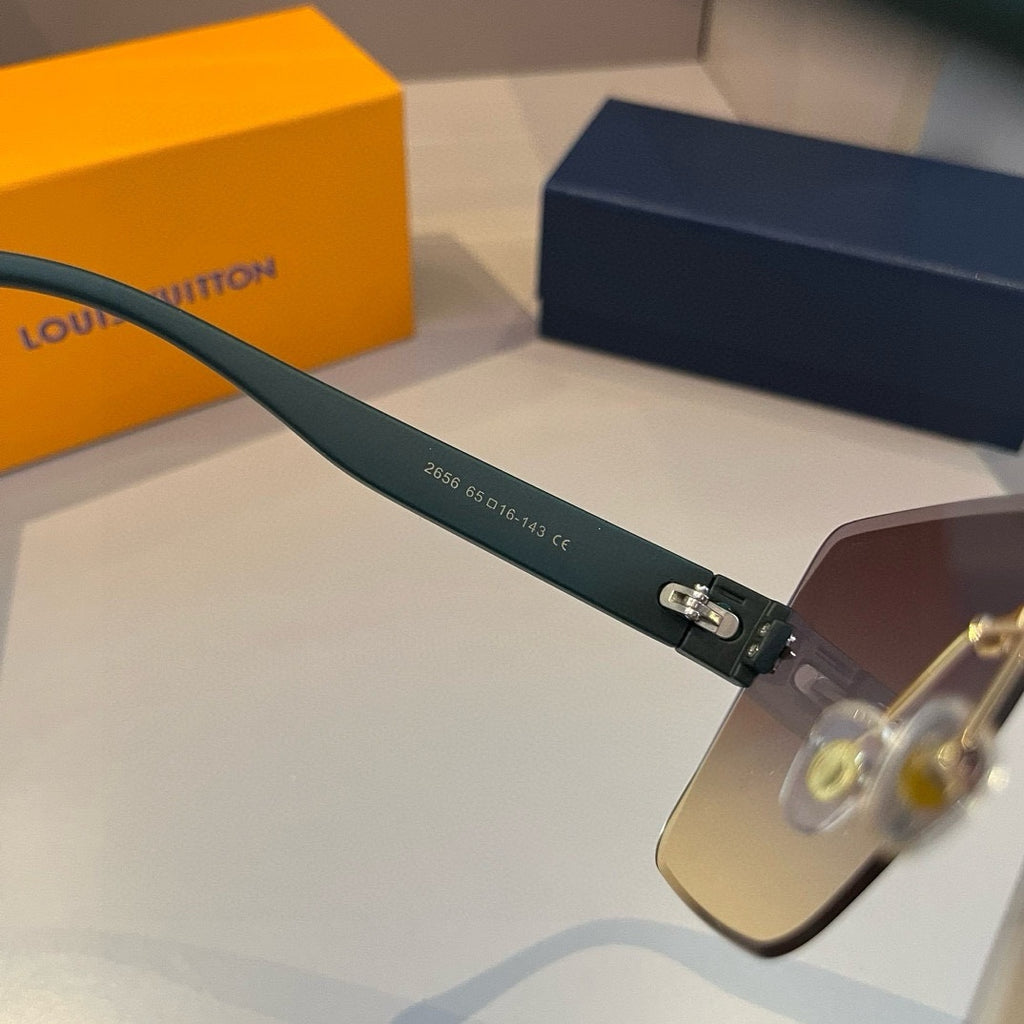 Futuristic Shield Monogram Sunglasses