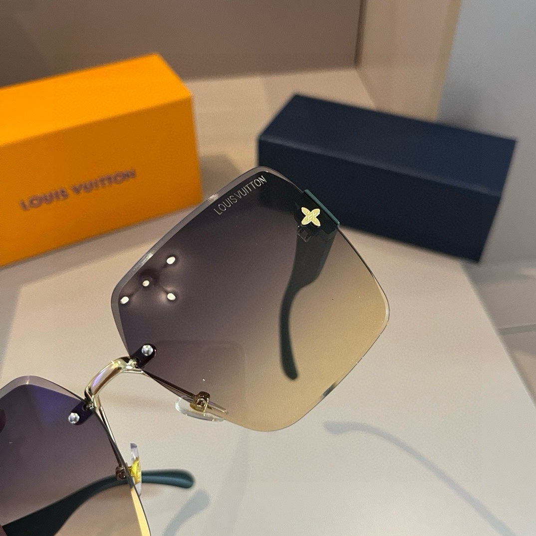 Futuristic Shield Monogram Sunglasses