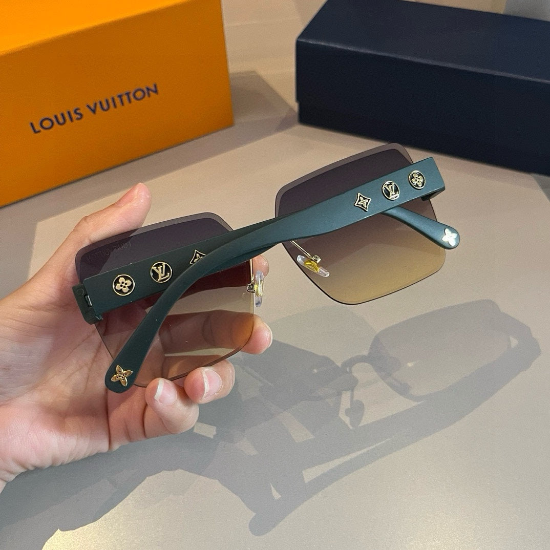 Futuristic Shield Monogram Sunglasses