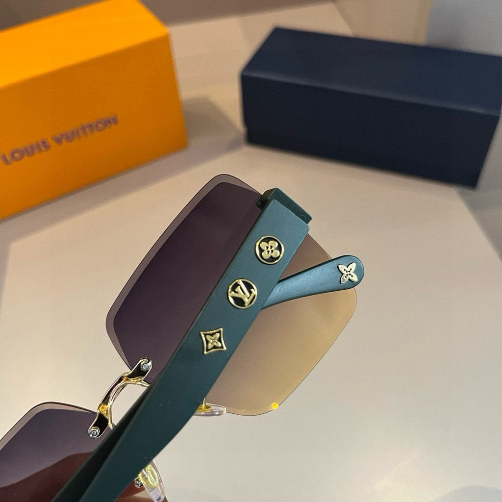 Futuristic Shield Monogram Sunglasses