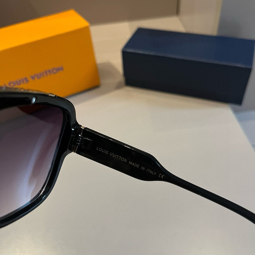 Sport Luxe Black Shield Sunglasses