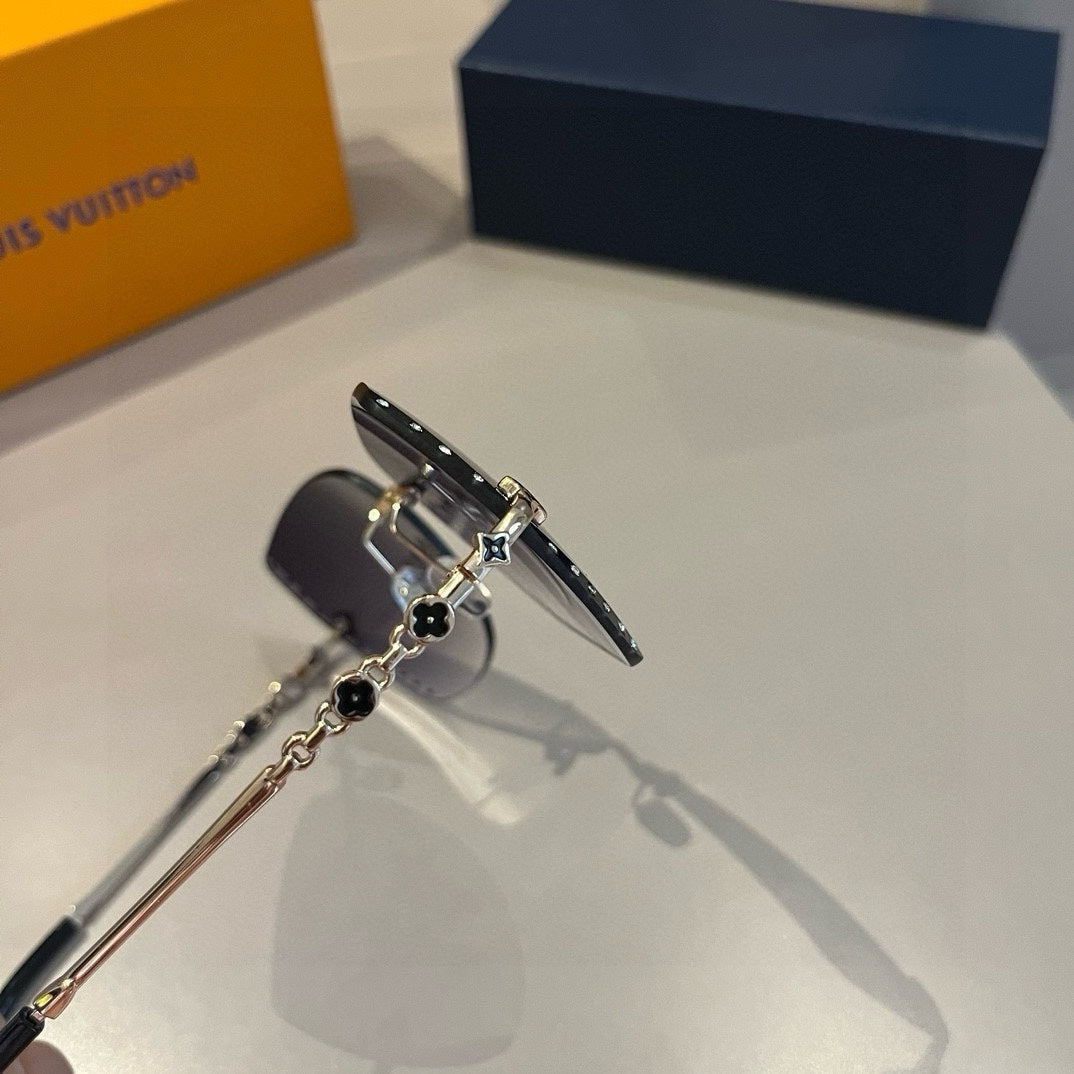 Frameless Monogram Metal Sunglasses