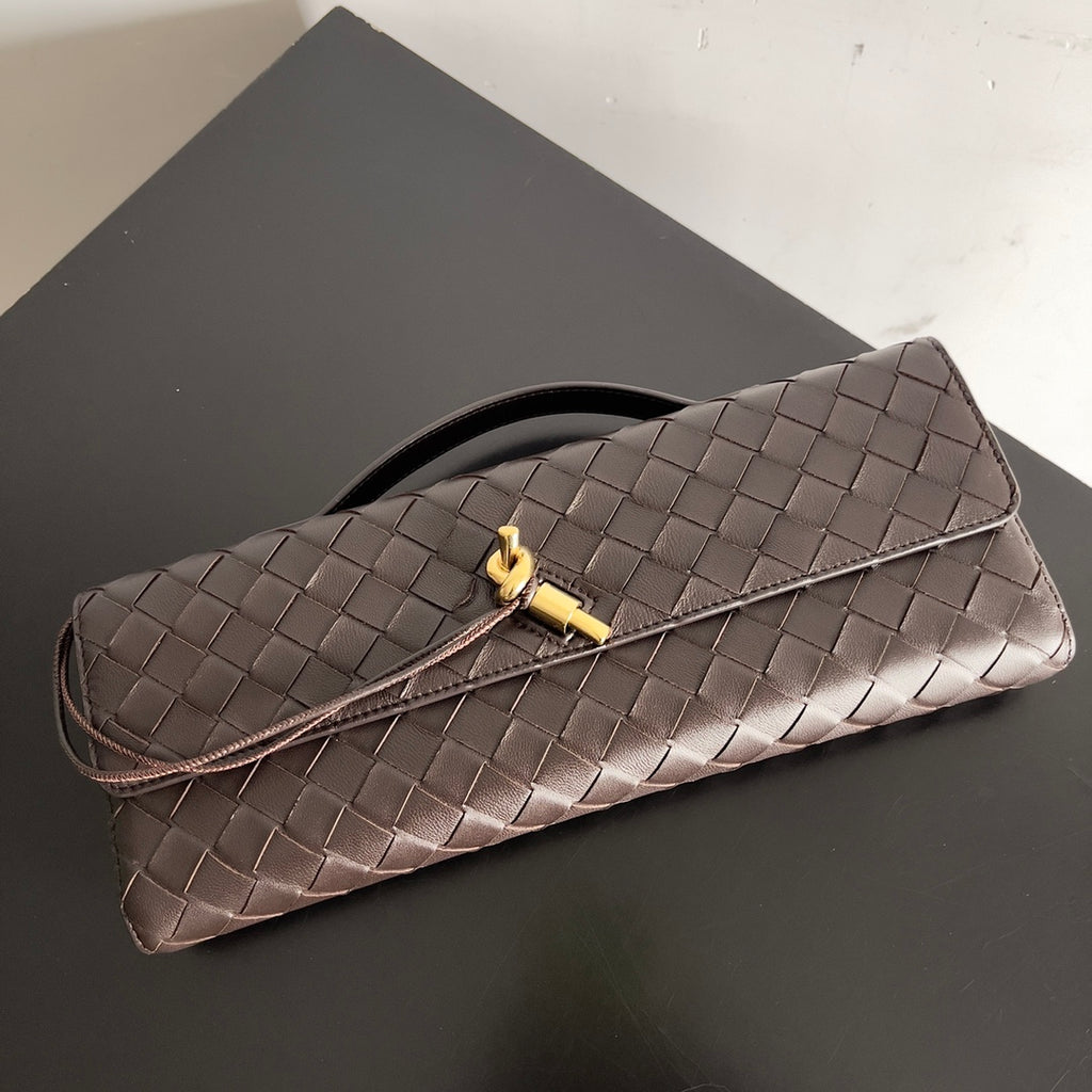 Andiamo Woven Leather Clutch Bag