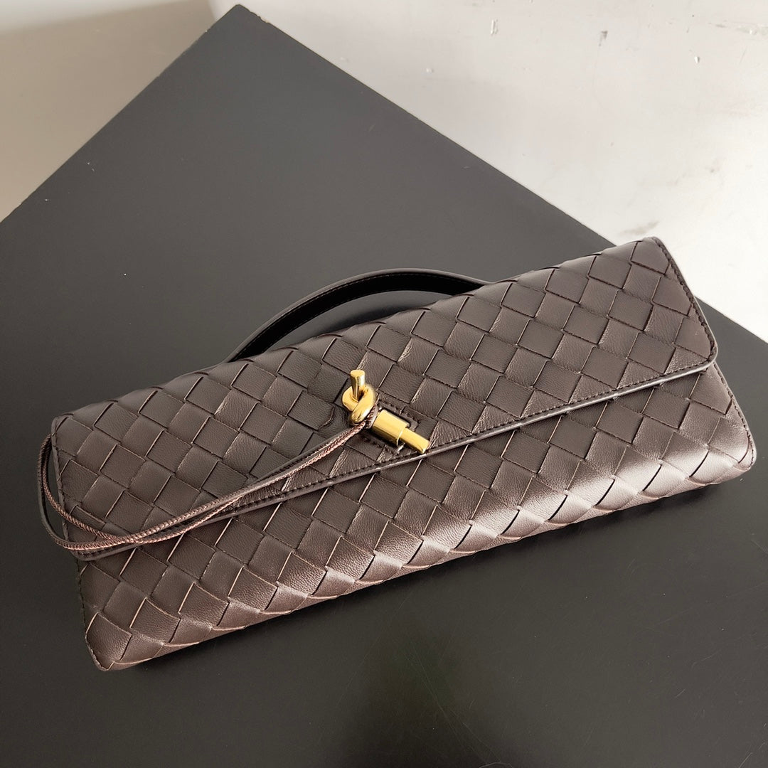 Andiamo Woven Leather Clutch Bag