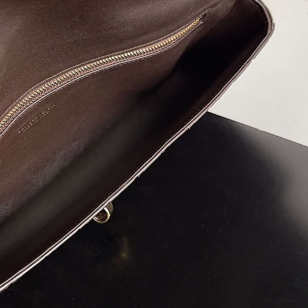 Andiamo Woven Leather Clutch Bag