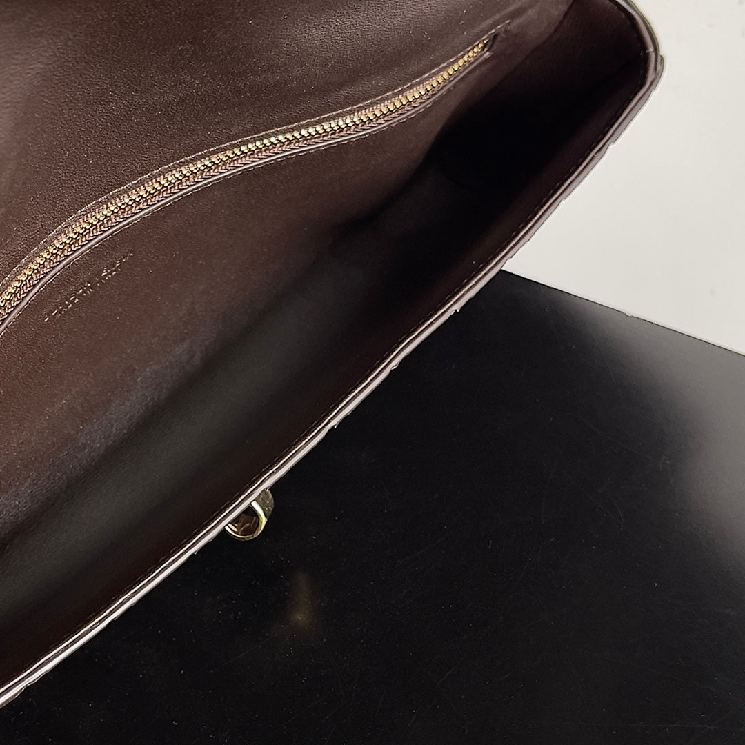 Andiamo Woven Leather Clutch Bag