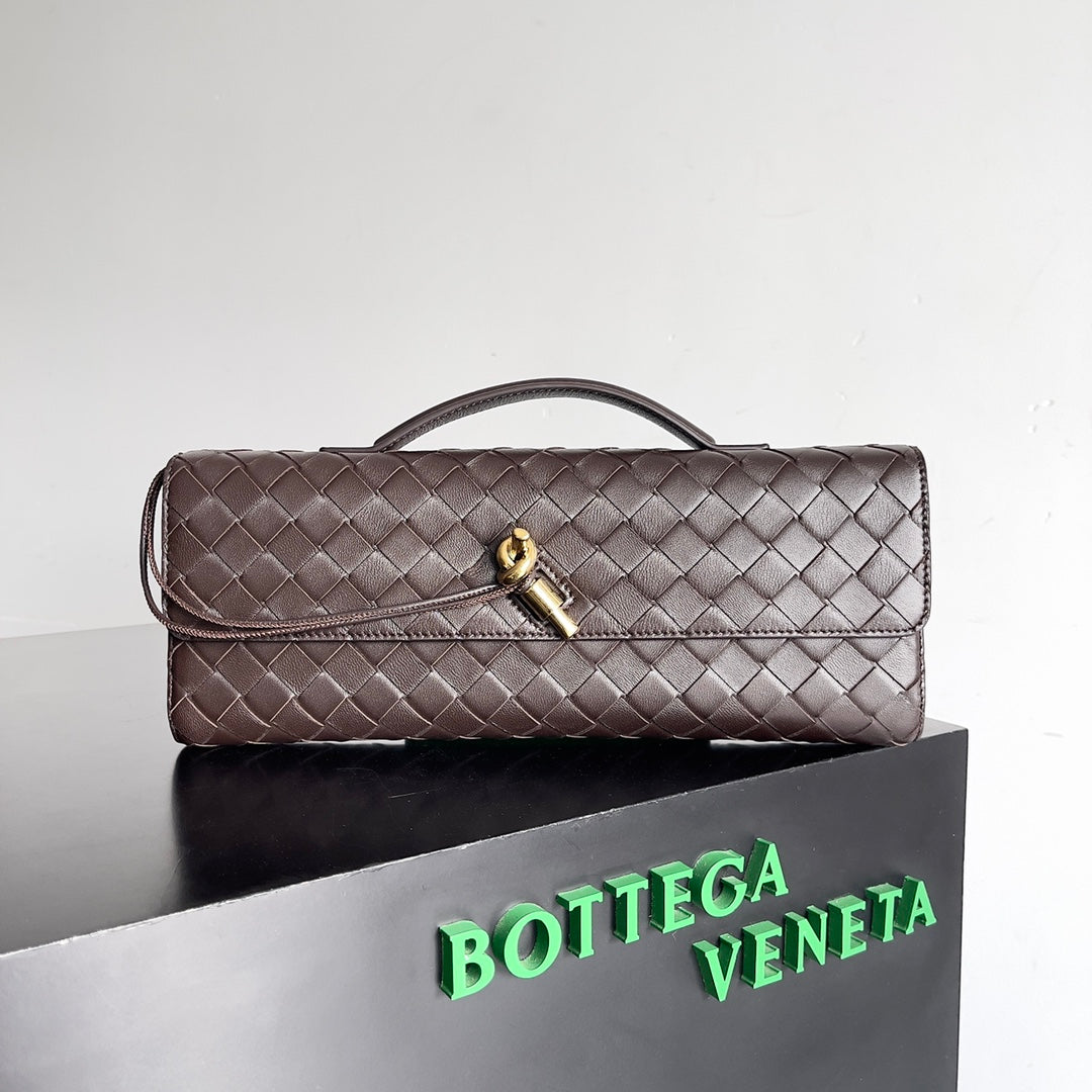 Andiamo Woven Leather Clutch Bag