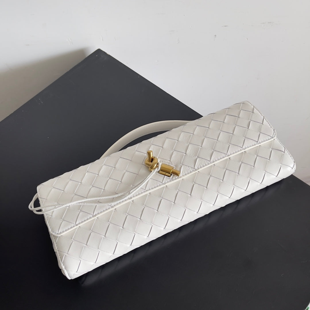 Andiamo Woven Leather Clutch Bag