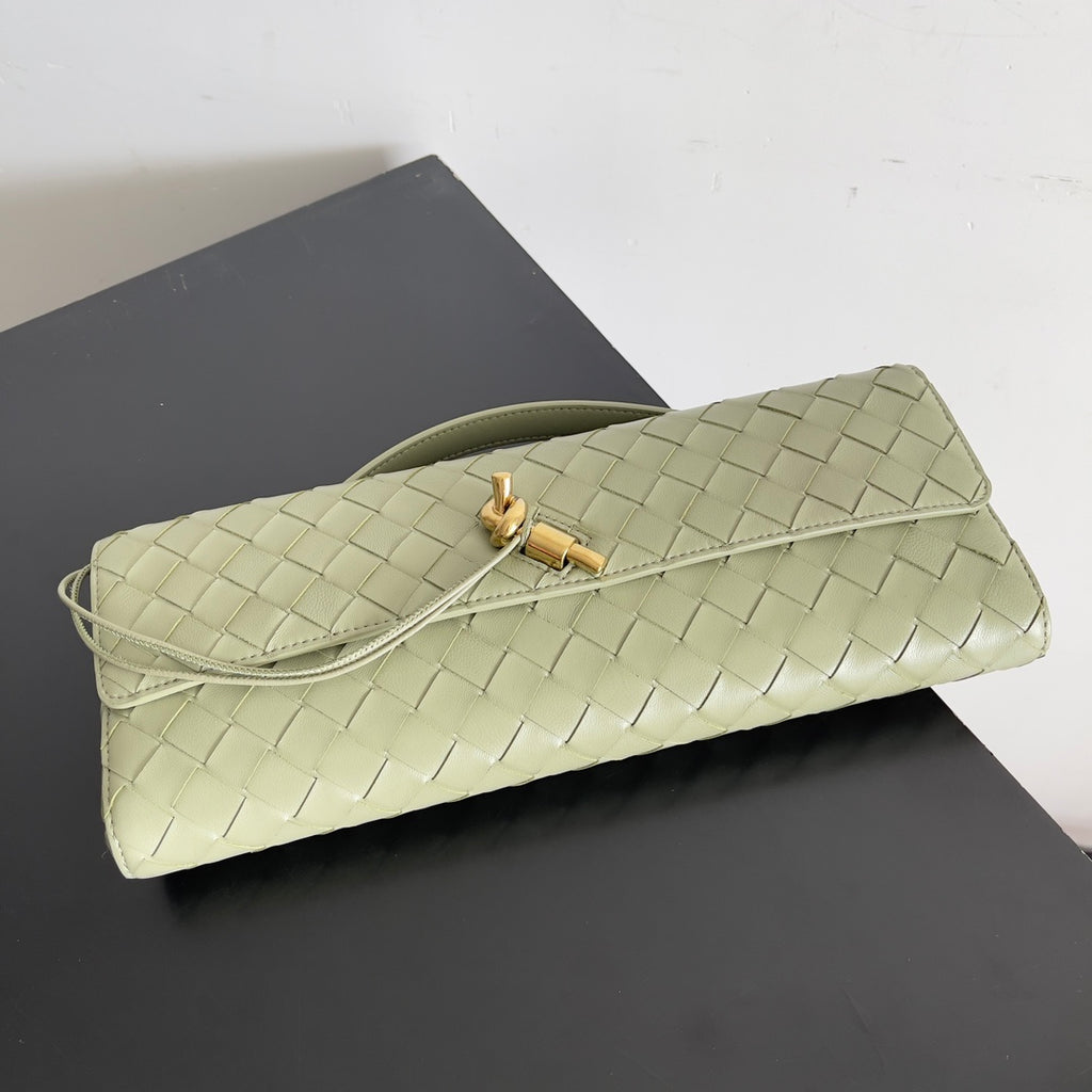 Andiamo Woven Leather Clutch Bag