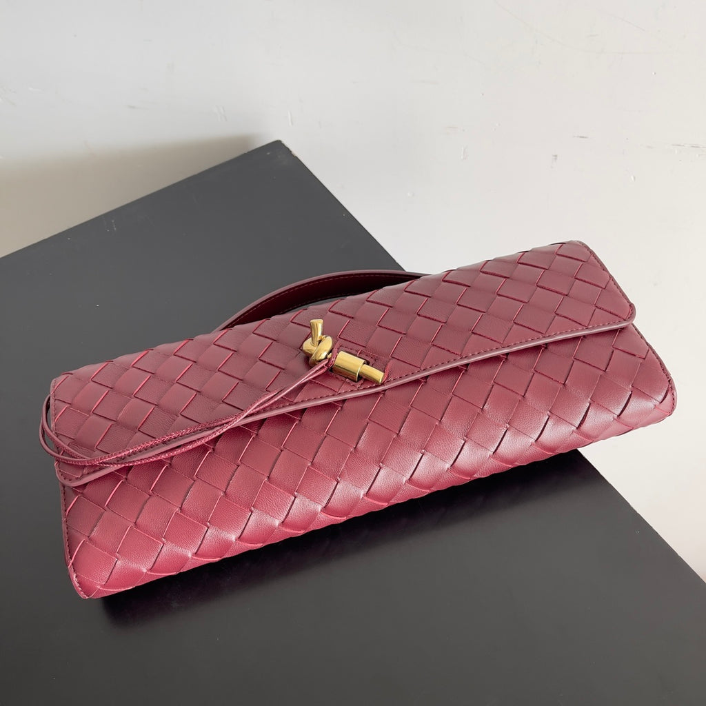 Andiamo Woven Leather Clutch Bag