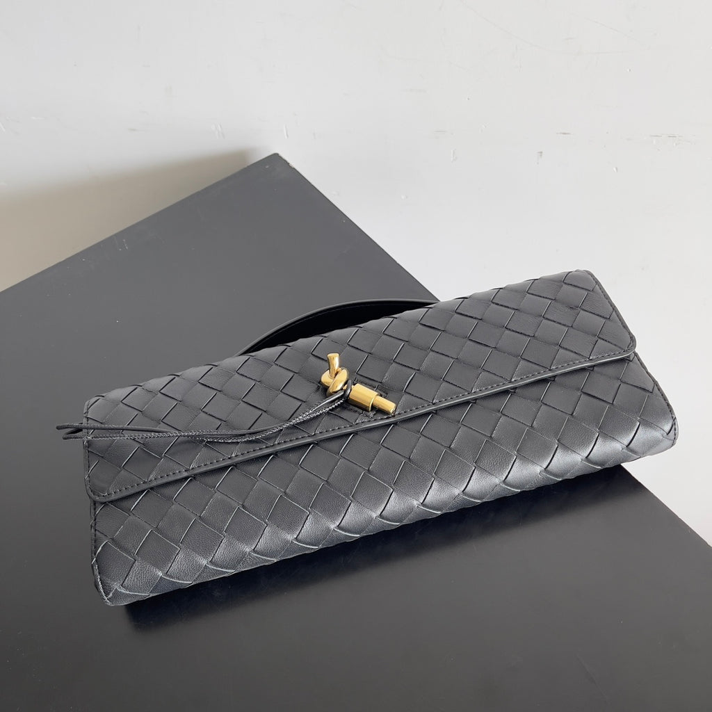 Andiamo Woven Leather Clutch Bag