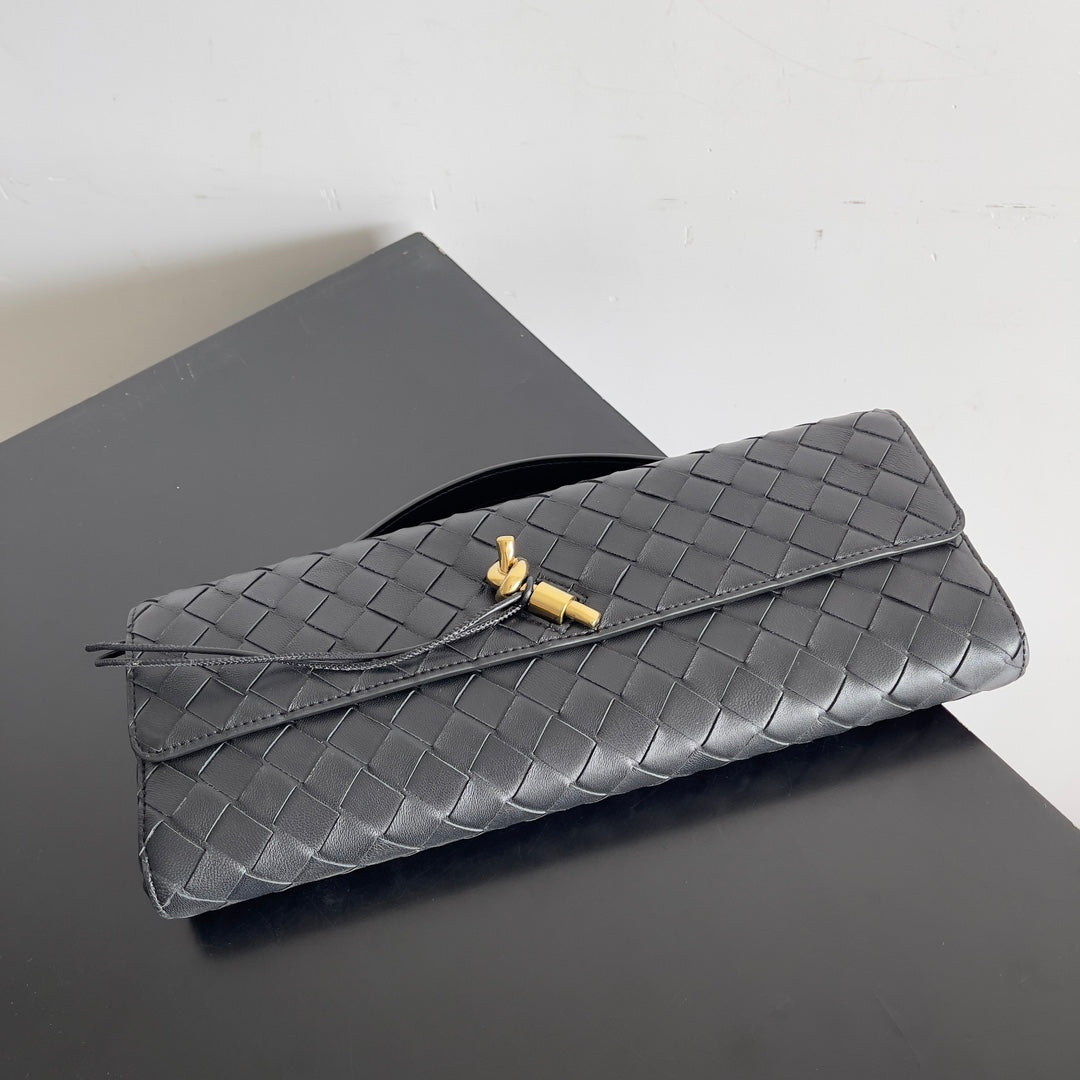 Andiamo Woven Leather Clutch Bag