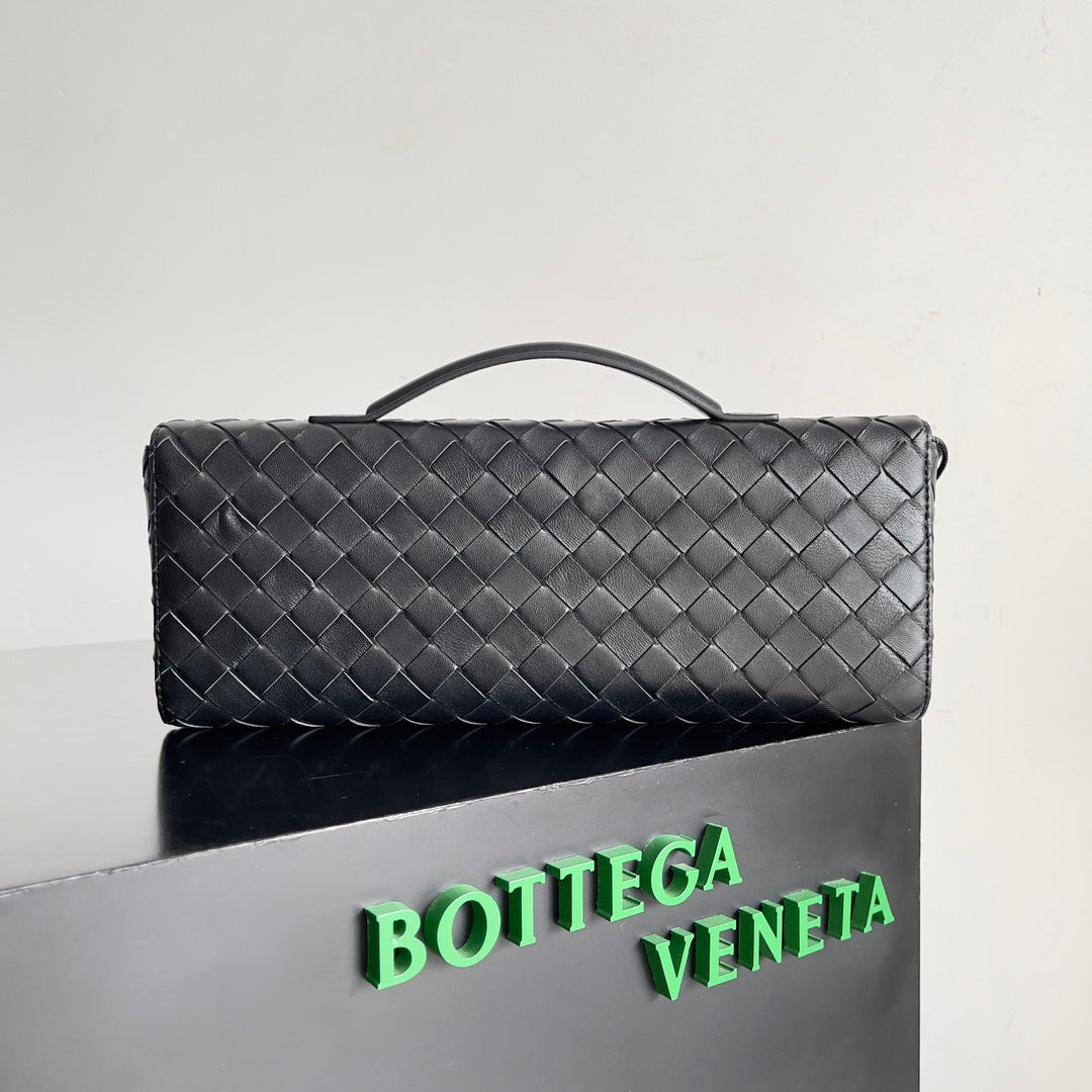 Andiamo Woven Leather Clutch Bag