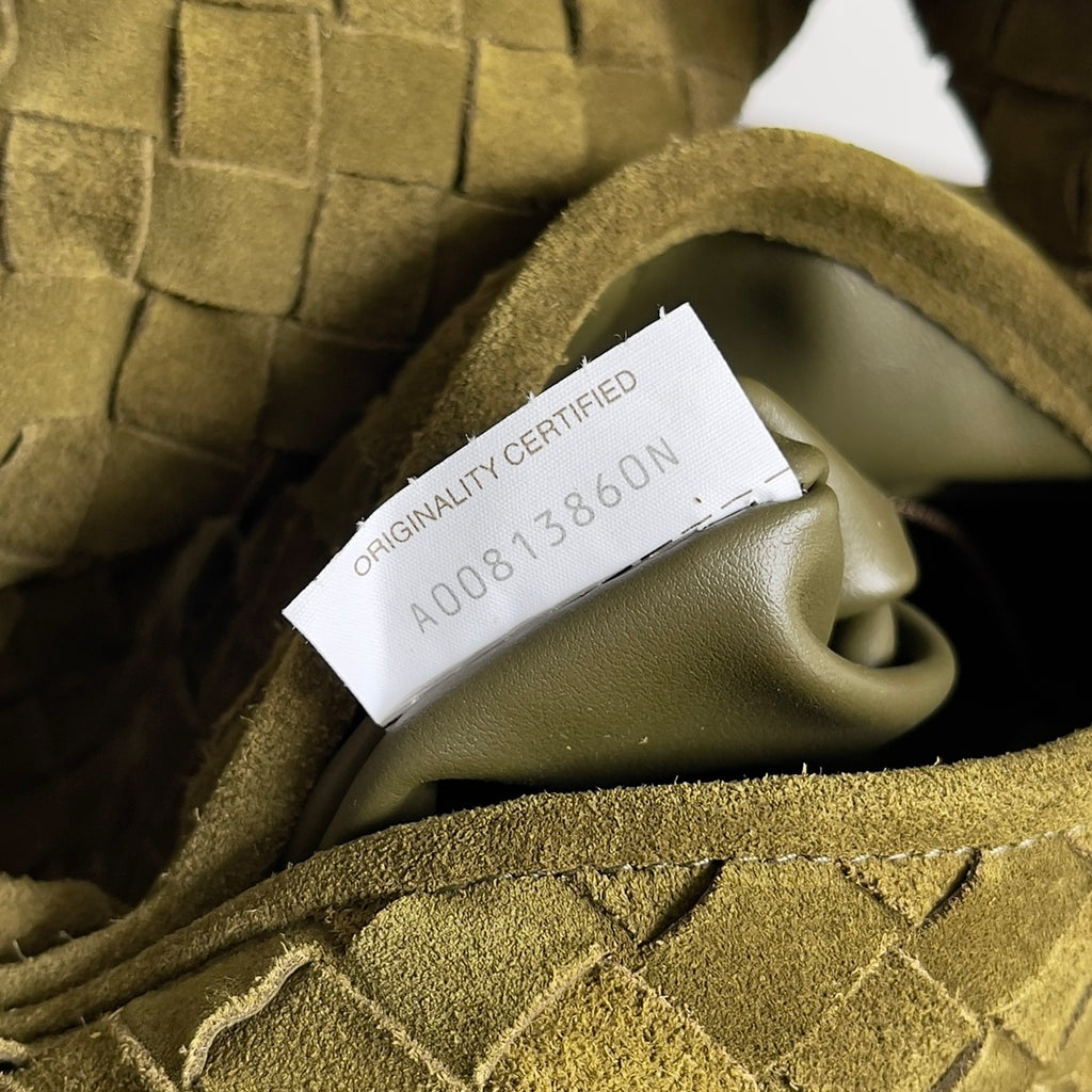 Woven Leather Medium Hobo Shoulder Bag