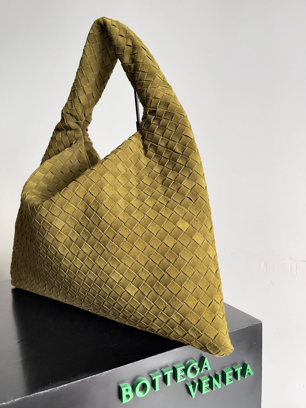 Woven Leather Oversized Hobo Shoulder Bag