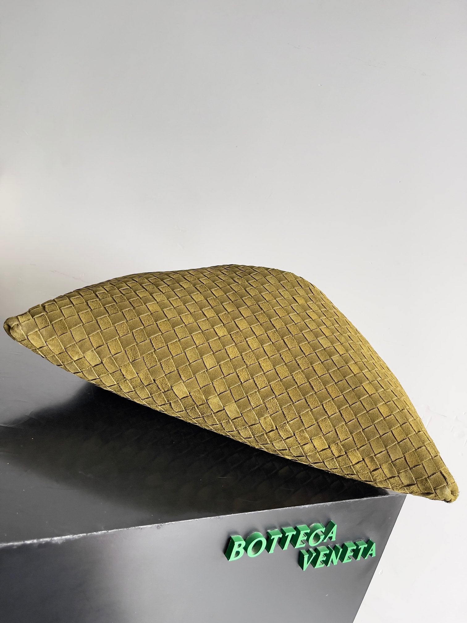 Woven Leather Oversized Hobo Shoulder Bag