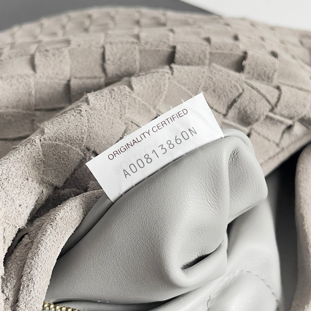 Woven Leather Medium Hobo Shoulder Bag