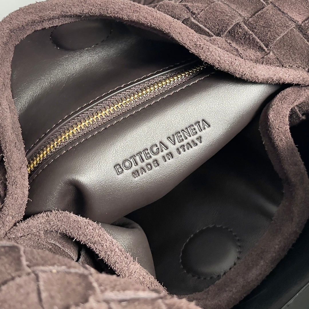 Woven Leather Medium Hobo Shoulder Bag