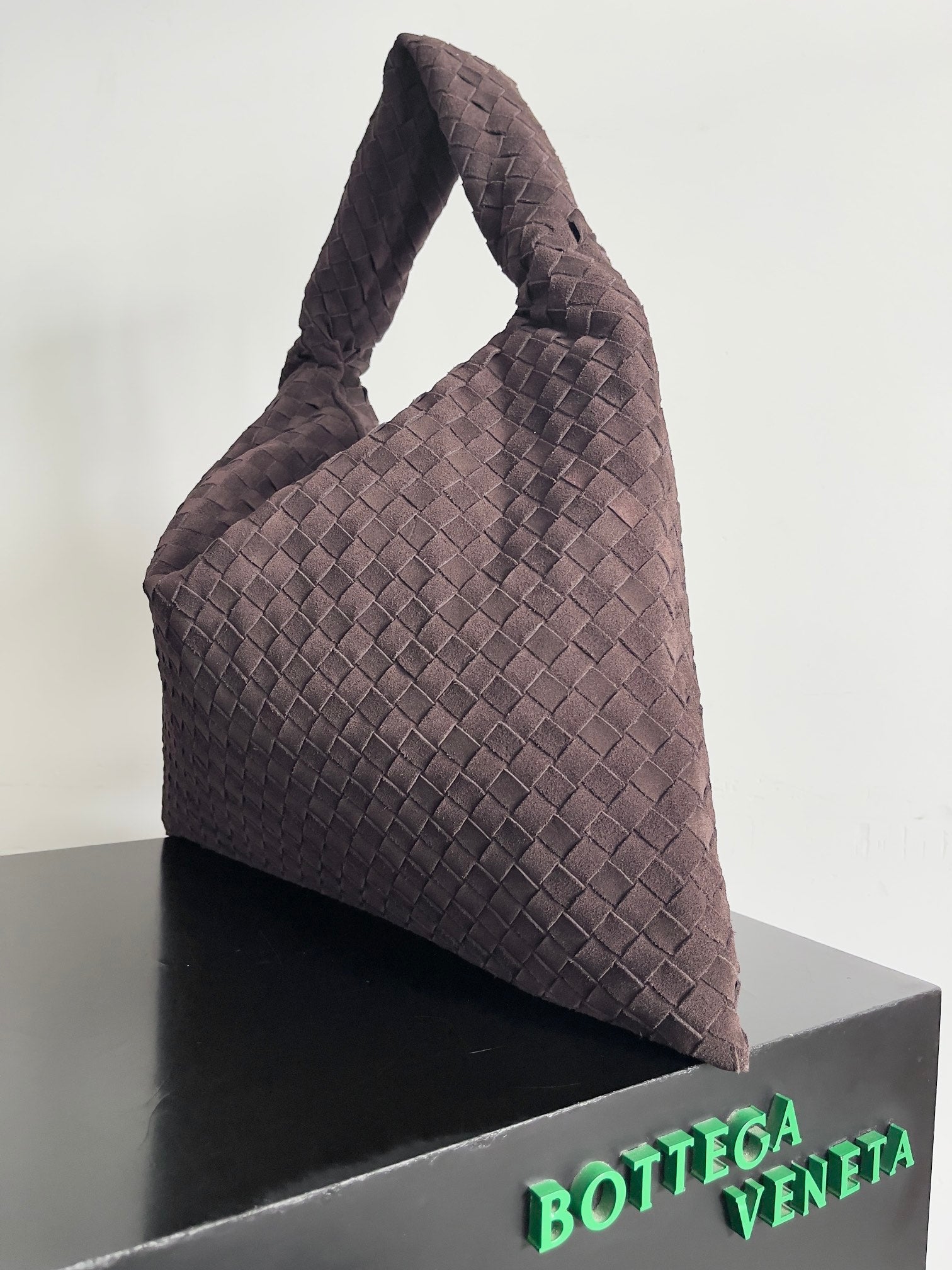 Woven Leather Oversized Hobo Shoulder Bag