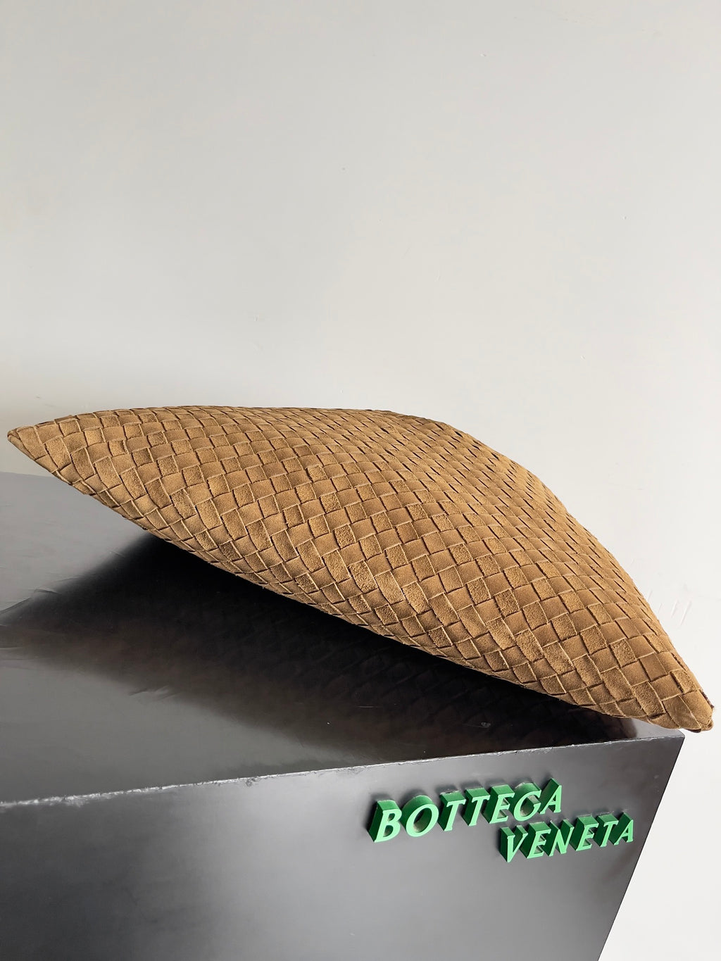 Woven Leather Oversized Hobo Shoulder Bag